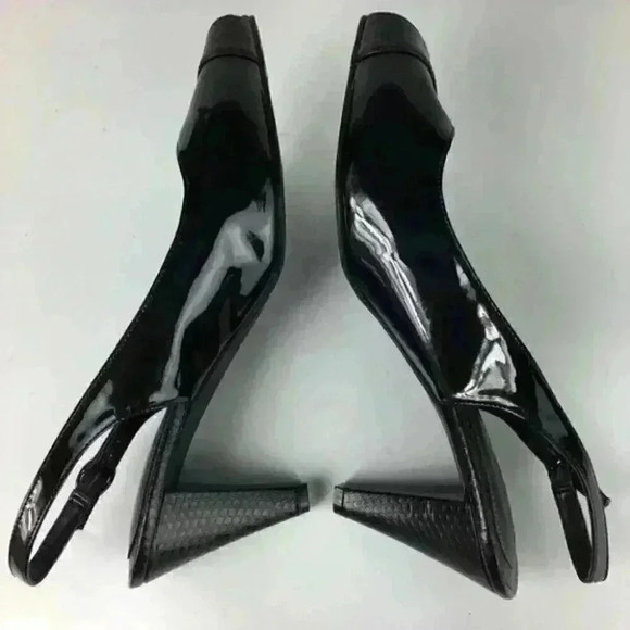 East 5th Heels Size 9.5 Snakeskin Print Peep Toe - Picture 5 of 10